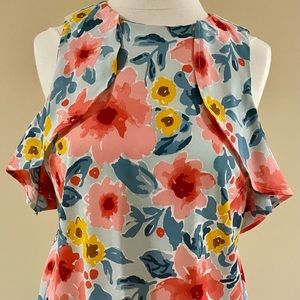 NWT Mud Pie Cold Shoulder Blouse. Women’s Size Medium